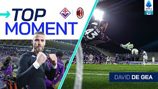 De Gea is a MONSTER  Top Moment  FiorentinaMilan  Serie A 202425 [upl. by Silbahc]