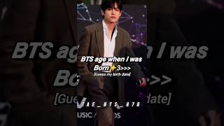 Bts age when I was born 🙈❤️ Taebts878 goviral bts trand trandshort views viralsong [upl. by Sublett]