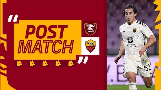 “Partita durissima ma è una vittoria che vale tanto”  EDOARDO BOVE AL TERMINE DI SALERNITANAROMA [upl. by Archangel]