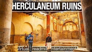 🇮🇹Ruins of Herculaneum Walking Tour  Walk and Learn about the ruins with City Walks 4K [upl. by Agler]