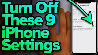 9 iPhone Settings You Need To Turn Off Now 2022 [upl. by Tremann169]