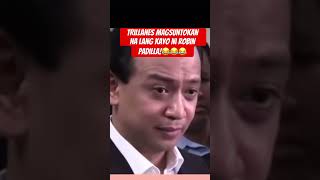 TRILLANES SINABING IMMATURE SI ROBIN PADILLA politics government trillanes padilla [upl. by Ahsien108]