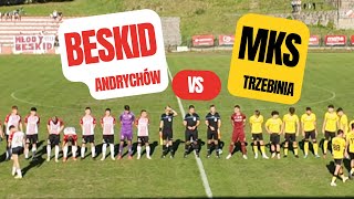 IV liga małopolska Beskid 02 MKS Trzebinia skrót [upl. by Nelyt]