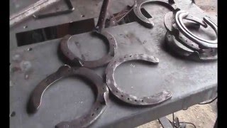 How to make a Boot Rack from FREE Horseshoes  easy welding project [upl. by Floro]