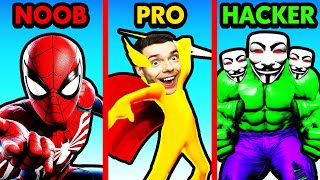 NOOB vs PRO vs HACKER HEROES INC [upl. by Nnelg]