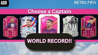 CAN I GET A FUT DRAFT WORLD RECORD IN EVERY FIFA RETRO DRAFT [upl. by Idissac774]