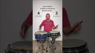 43 Polyrhythm Three Different Ways In 20 Seconds [upl. by Danni19]