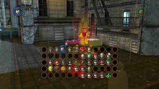 LEGO Batman 2 DC Super Heroes  All Gold Bricks in Gotham City South  Cathedral amp South Metro [upl. by Dinnie]