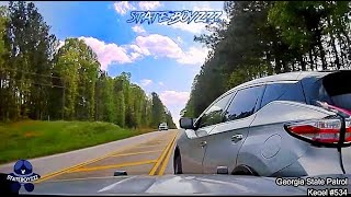 GSP Trooper Conducts Insane PIT Maneuver On Fleeing Nissan Murano [upl. by Bailie738]