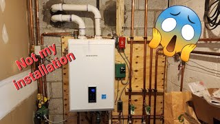 Navien combi boiler  E003 error code navien plumber plumbing northjersey tankless [upl. by Elletse]