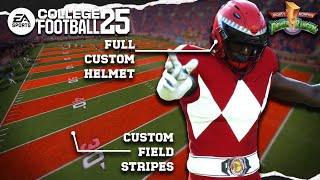 5 ADVANCED TECHNIQUES for Your TEAMBUILDER DESIGNS in College Football 25 feat STRIPED FIELDS [upl. by Ihcekn]