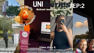 Video diary 08 Uni SeriesEP2🧃 School Morning Routine  South African YouTuber [upl. by Lune]