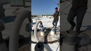 Quick and easy dryer vent cleaning job in the books dryerventcleaning diy hvac electrician [upl. by Luo]