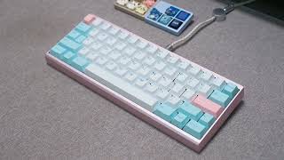 Fukuro R2 typing sound I Polycarbonate Plate I Cherry MX Black [upl. by Hebel309]