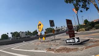 Driving to the Burbank Hotel Parking Garage Gate 150 E Angeleno Ave Burbank California 1010 GFH2 [upl. by Eybba]