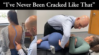 Scoliosis GETS CRACKED LOUDLY  ASMR Relax to Back amp Neck Pain Relief from Chiropractic Adjustment [upl. by Balch]