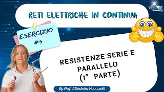 esercizi guidati elettrotecnica base con generatore di tensione resistenze serie e parallelo p1 [upl. by Itnava348]