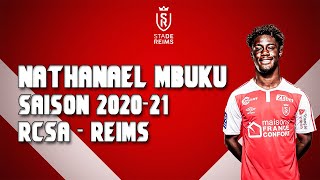 Nathanaël Mbuku  Strasbourg vs Reims  20202021 [upl. by Elletnahc]