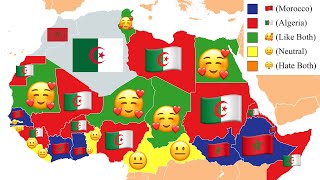 Morocco 🇲🇦 VS Algeria 🇩🇿 The Most Liked ❤️ in the World 🗺 in 2022  World Mapping [upl. by Arquit]