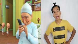 Upin Ipin Kompilasi Main Hp  Tiru Upin Ipin Terbaru 2024  Upin amp Ipin Terbaru 2024 [upl. by Eirot]