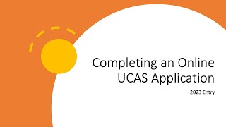 Completing an Online UCAS Application 2023 and 2024 entry [upl. by Nired105]