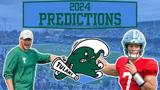 2024 Tulane Football Predictions [upl. by Hole]