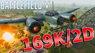 【BF5】ゲームを破壊する『爆撃機JU88 A』が最強すぎた件について169Kill 2Death【Junkers Ju 88】【battlefield5実況】 [upl. by Ebonee]