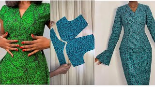 How to Cut and Sew this Stylish Under Bust Corset Dress [upl. by Anital]