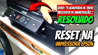 Reset da impressora Epson L395 ou L495 de forma fácil A ALMOFADA DE TINTA NESESSITA DE MANUTENCAO [upl. by Atiuqihc743]