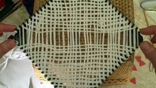 Bias Weaving on the Potholder Loom by Noreen CroneFindlay cAVI [upl. by Wemolohtrab429]