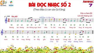 Bài đọc nhạc số 2  lớp 7  SGK Cánh Diều  Âm nhạc 7  Toàn Lê Music [upl. by Ahsiaa]