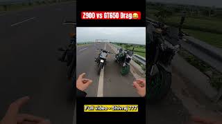 2024 Kawasaki Z900 vs GT650 Drag Race 😱 z900 gt650 shorts [upl. by Nosral]