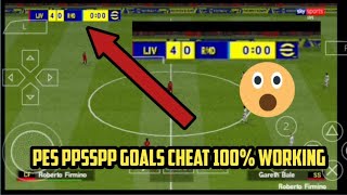 PES PPSSPP GOALS CHEAT New cheat server [upl. by Moshe]