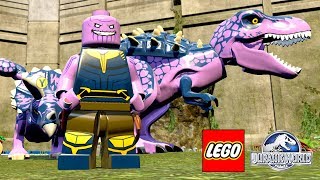 THANOS GUERRA INFINITA E SEUS DINOSSAUROS no LEGO Jurassic World Criando Dinossauros 59 [upl. by Yanat]