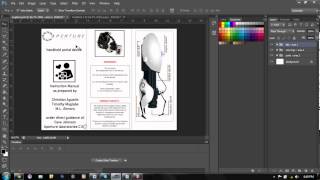 how to make a brochure zfold PHOTOSHOP VER [upl. by Sicular]