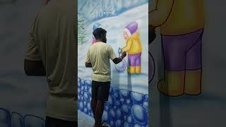 How to make best painting ideas 💡shorts art easyart [upl. by Ellitnahc]