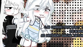 cai characters react to FYNMYN as different gacha tiktokswarningshort cringe [upl. by Norraa718]