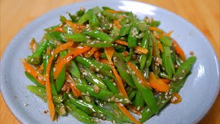 The steamed green beans are really delicious and refreshing  Delicious food [upl. by Jezrdna]