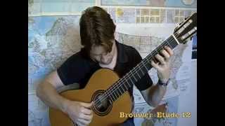 Leo Brouwer Etude 12 [upl. by Naarah]