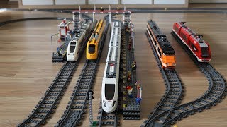 Große Lego Zugstrecke mit XXL Lego Bahnhof [upl. by Akimit344]