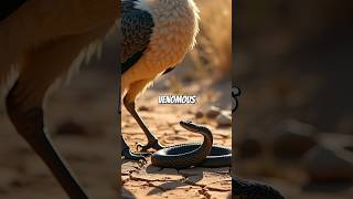 Secretary Bird The Most Elegant Snake Killer with Deadly Kicks [upl. by Hans368]