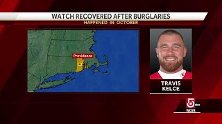 Travis Kelces stolen watch found in Providence [upl. by Einal]