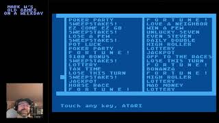 Lets Play Weird and Obscure Atari 8Bit Games Mark Ws Old Games on a Weekday [upl. by Carlyn]