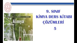 9 SINIF KİMYA DERS KİTABI ÇÖZÜMLERİ 2024  2025 [upl. by Malvia]