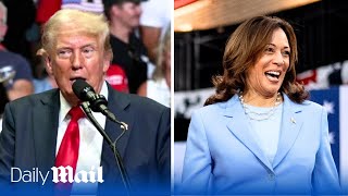 Trump says Kamala Harris will be easier to beat after Biden drops out of 2024 Presidential race [upl. by Aneras123]