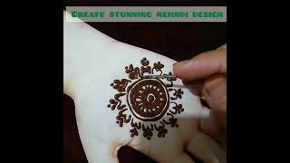 Gol tikki Style Easy Mehndi Design [upl. by Pelletier248]