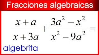 Suma de fracciones algebraicas con denominadores compuestos 136 [upl. by Granoff]