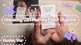 Unboxing ZB1 Melting Point Digipack • Hanbin ver [upl. by Kcirdes]