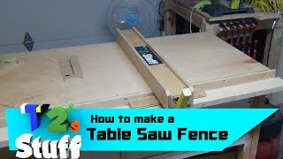 Table Saw Fence  How To [upl. by Tulley]