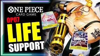 OP07 Queen Deck  Full Heal  One Piece TCG [upl. by Cirdes]